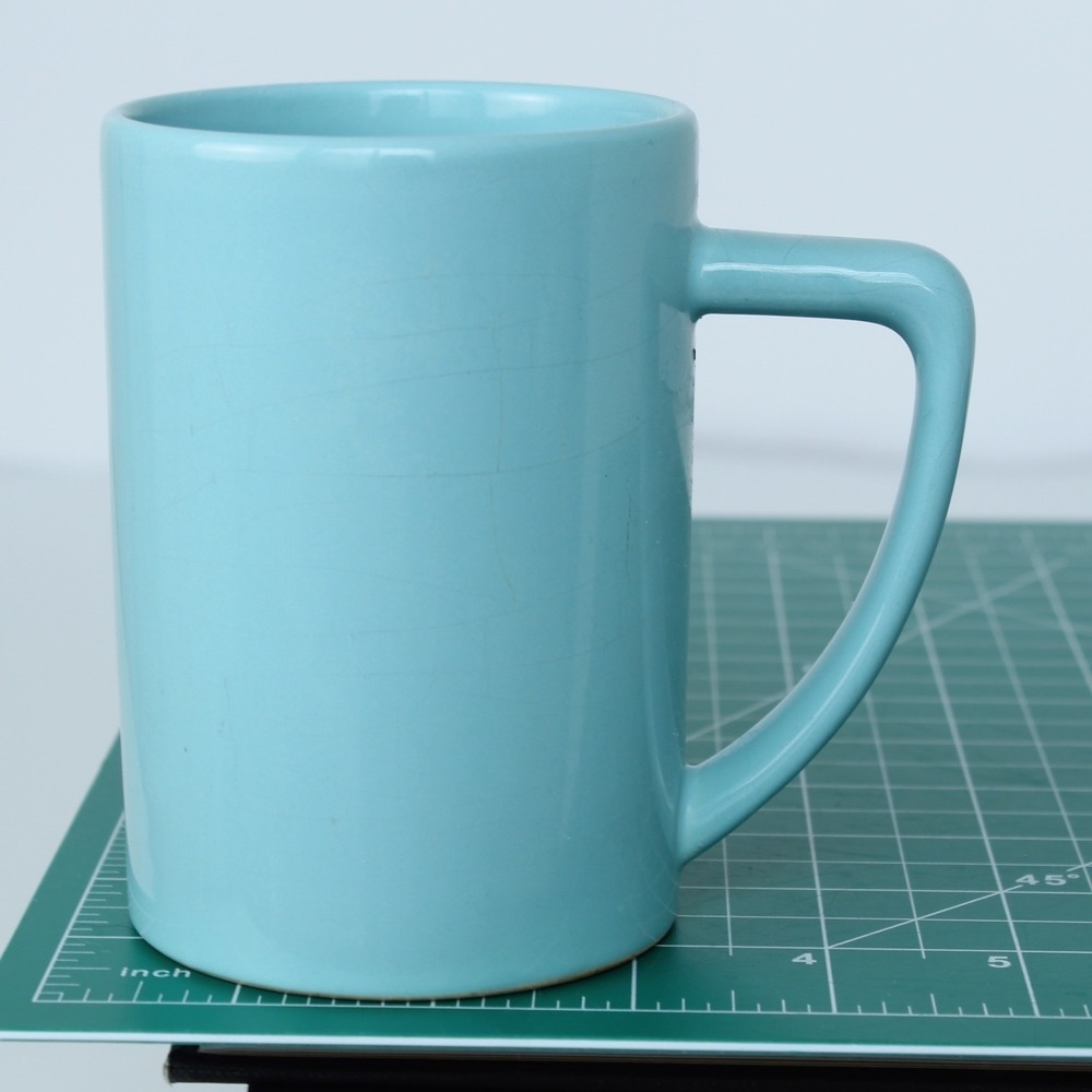 Waechtersbach Coffee Mug‎ Ceramic Light Blue Vintage West Germany Minimalist 4in